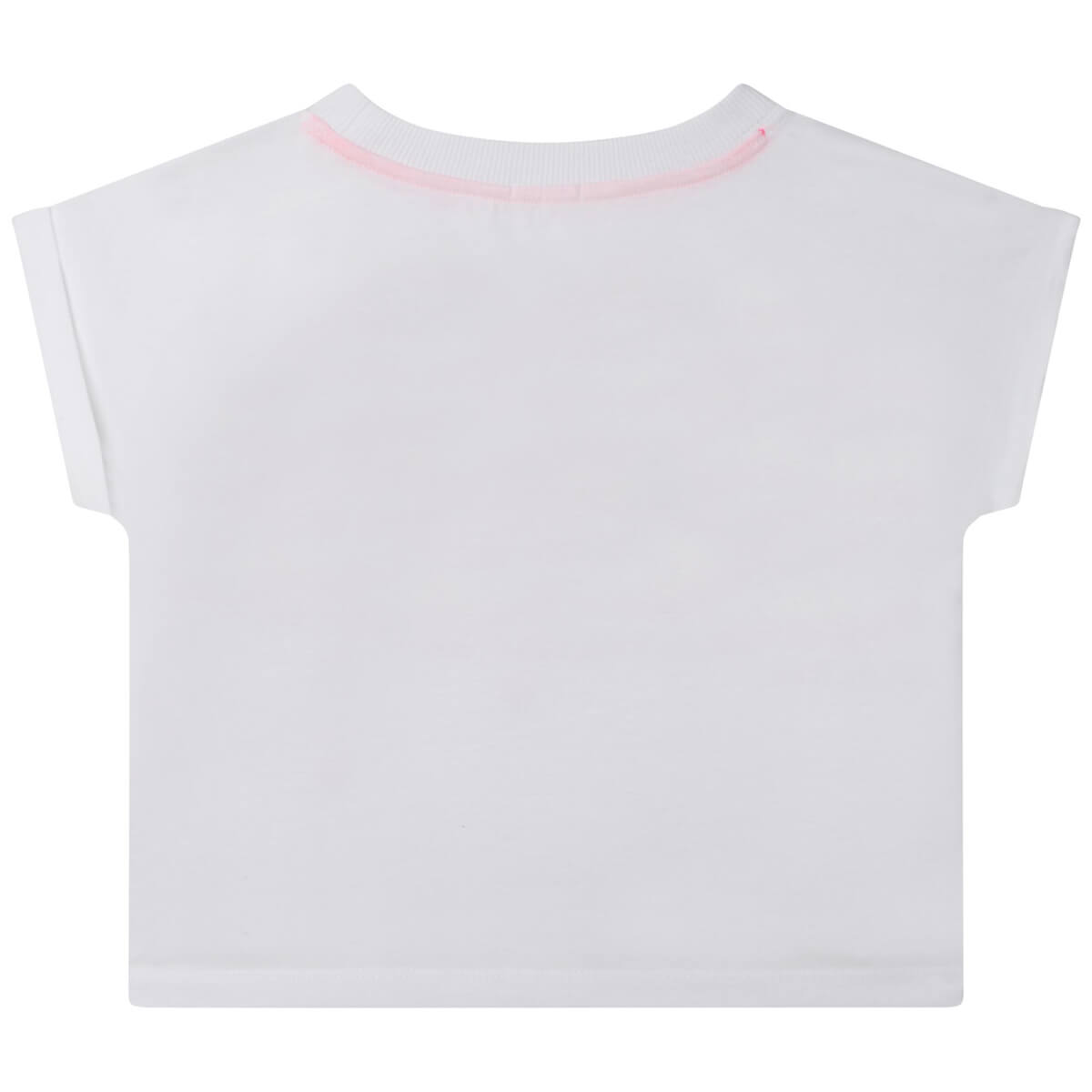 Billieblush Girls White Short Sleeves Fancy T-Shirt
