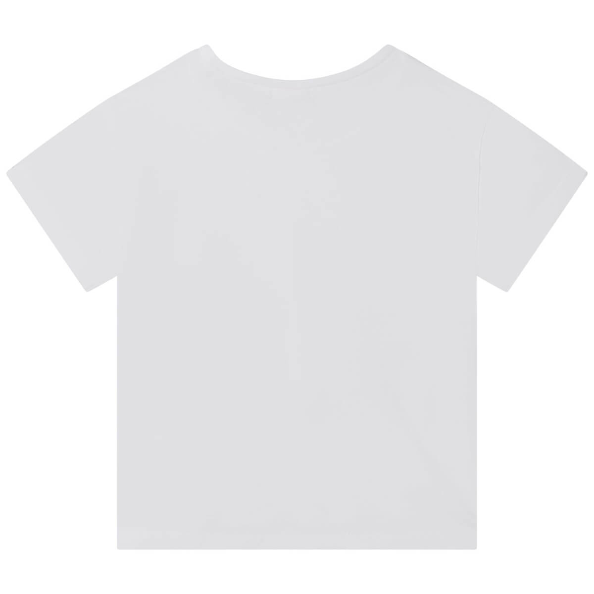 Billieblush Girls White Short Sleeves T-Shirt