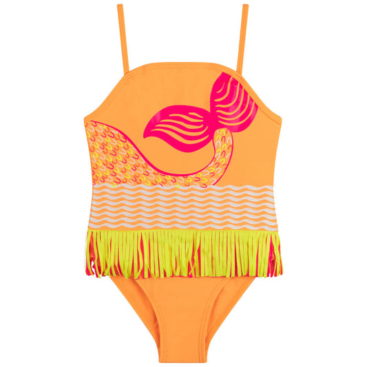 Billieblush Girls Orange Pop Swimming Costume