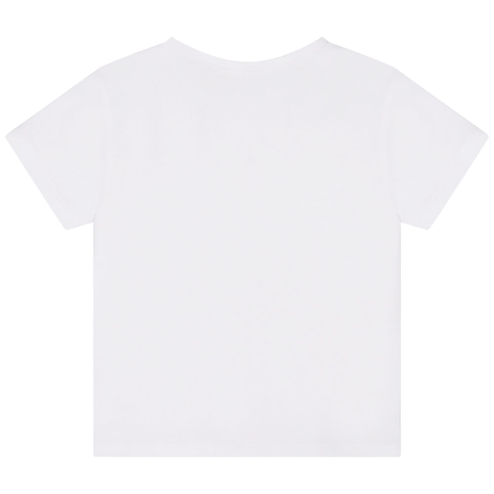Billieblush Girls White T-Shirt Colourful