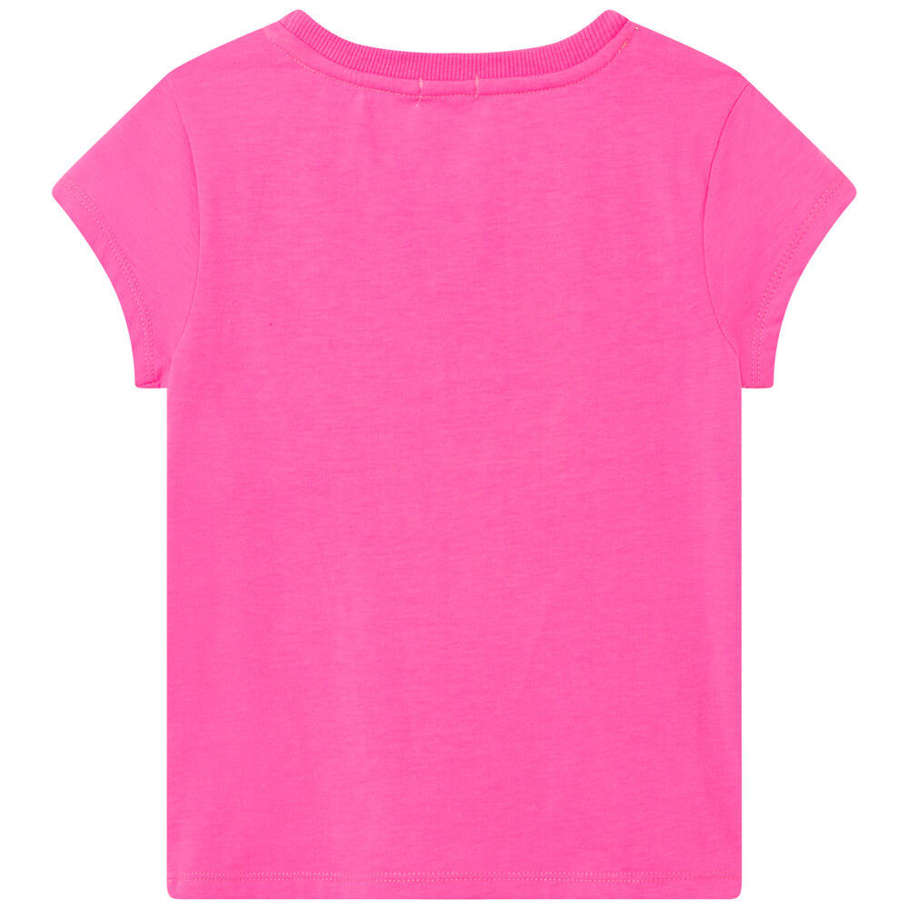 Billieblush Girls Neon Pink T-Shirt