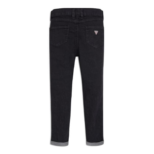 Guess Girls Jet Black Bull Denim Skinny Jeans