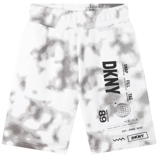 DKNY Kids, Boys, Bermuda Shorts, White and Multicoloured