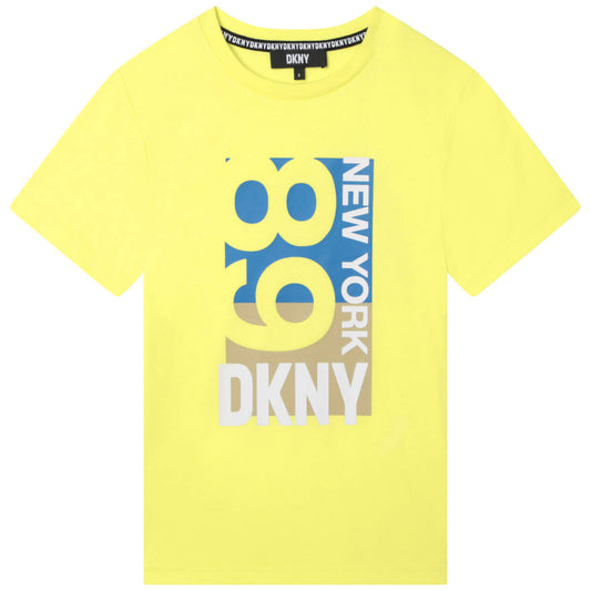 DKNY Kids, Boys, Short Sleeves T-Shirt, Yellow