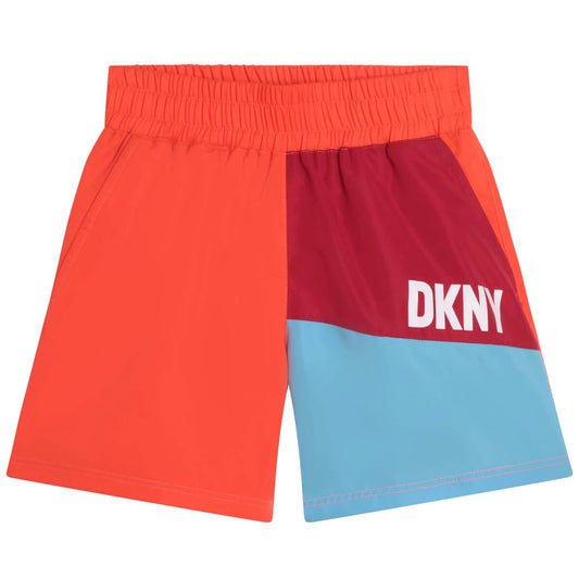 DKNY Kids, Boys, Swim Shorts, Red