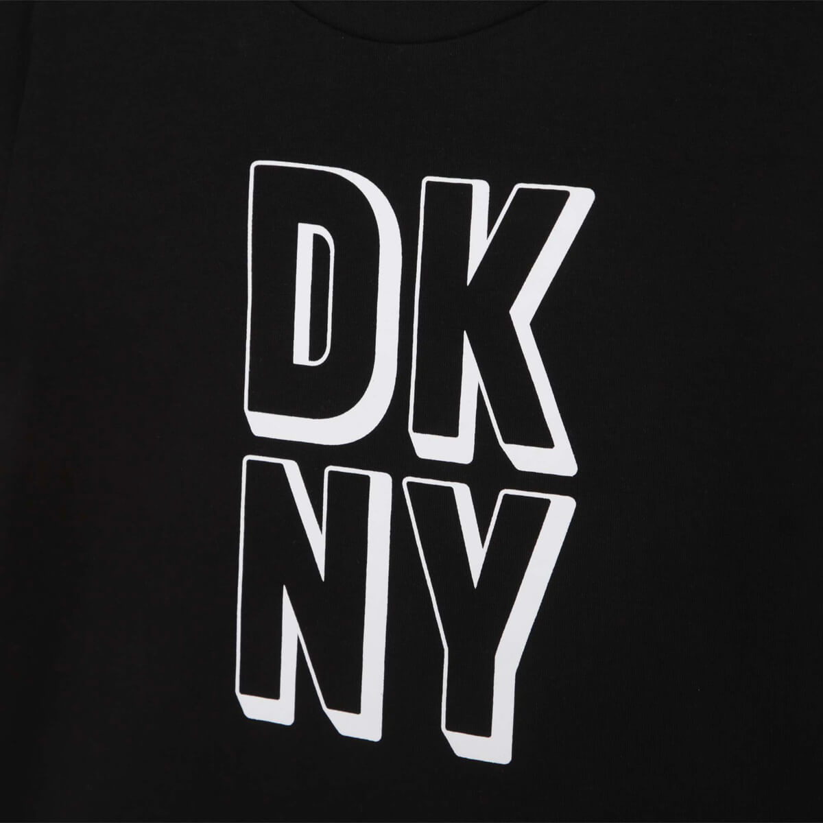 DKNY Kids, Girls, Short Sleeves T-Shirt, Black