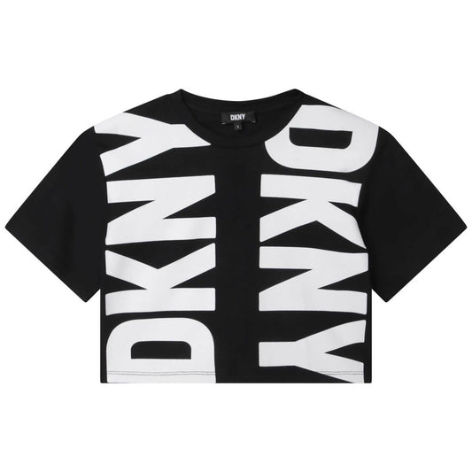 DKNY Kids, Girls, Short Sleeves T-Shirt, Black
