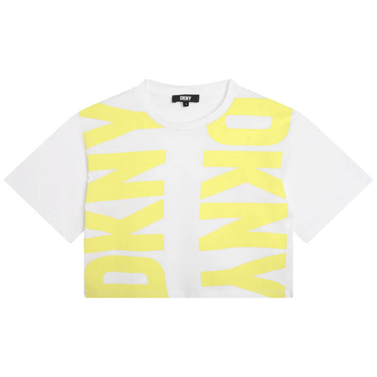DKNY Kids, Girls, Short Sleeves T-Shirt, Yellow
