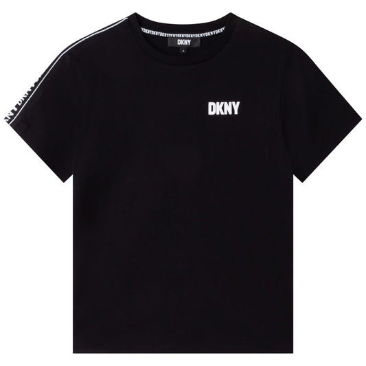 DKNY Kidswear, Boys Short Sleeves T-Shirt, Black