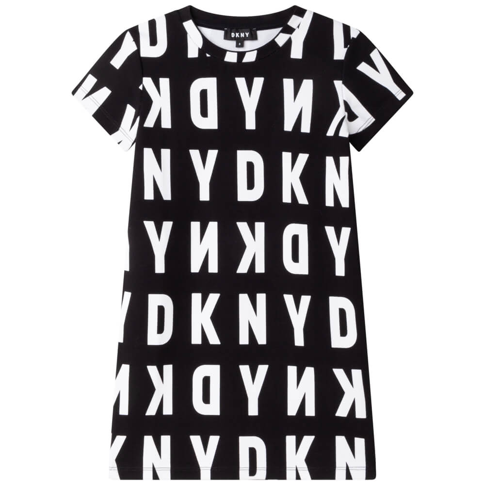 DKNY Kidswear, Girls Dress, Black & White
