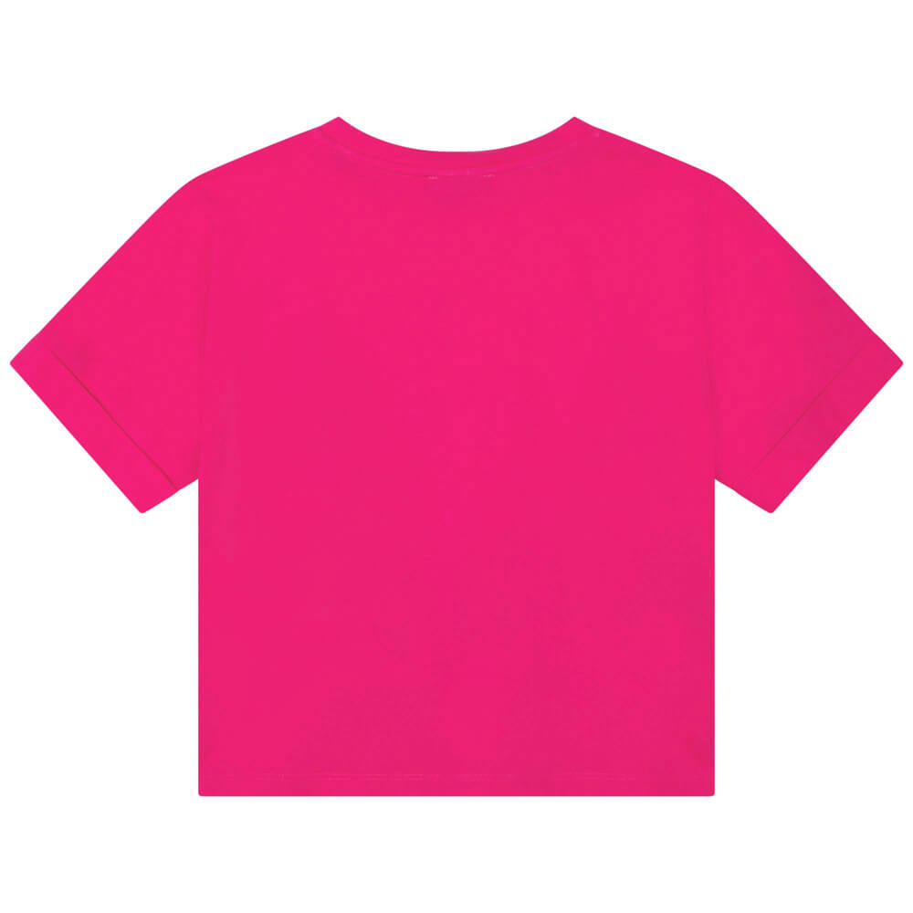 DKNY Kidswear, Girls Short Sleeves T-Shirt, Pink