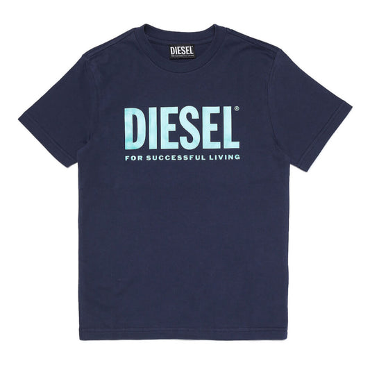 Diesel Boys Navy Logo (For Successful Living) T-Shirt