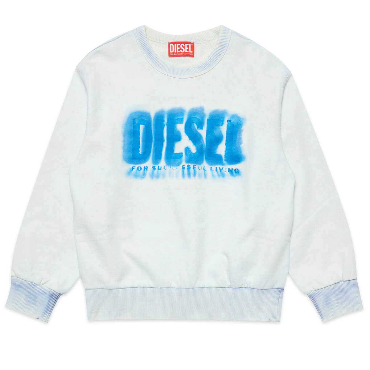 Diesel Boys White Logo Sweatshirt