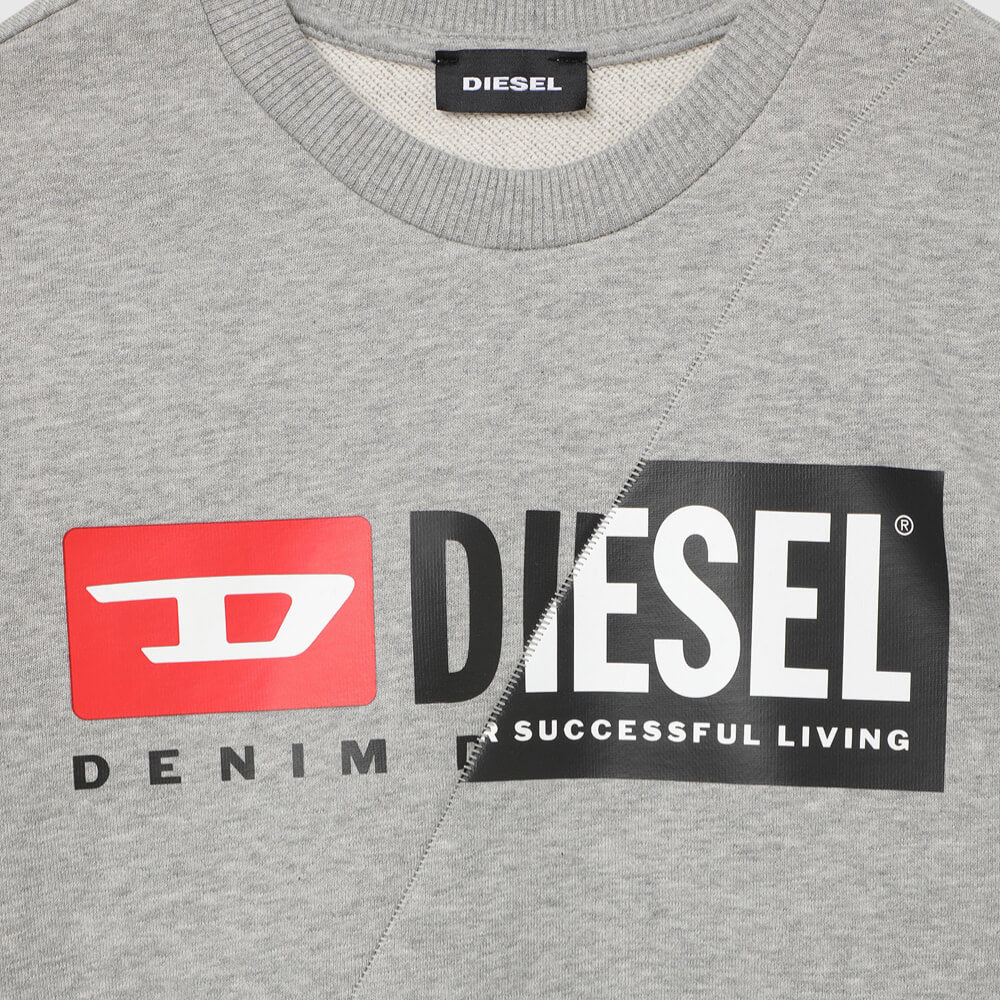 Diesel Boys Grey SGIRKCUTY Sweatshirt