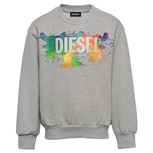 Diesel Boys Grey & Multi Screwdosky Over Sweatshirt