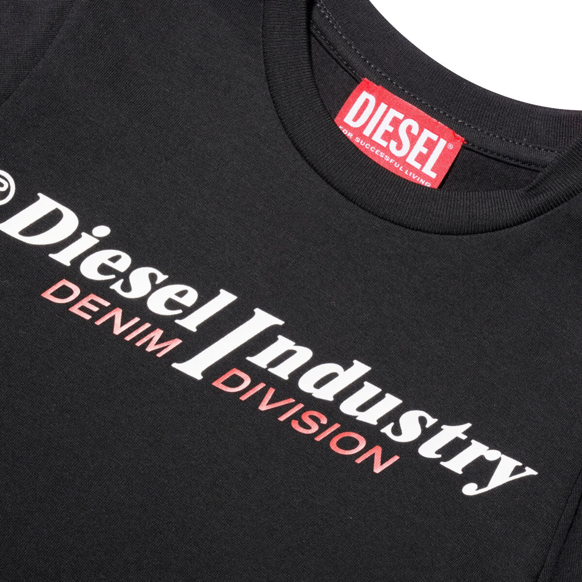 Diesel Boys Black T-Shirt With Logo