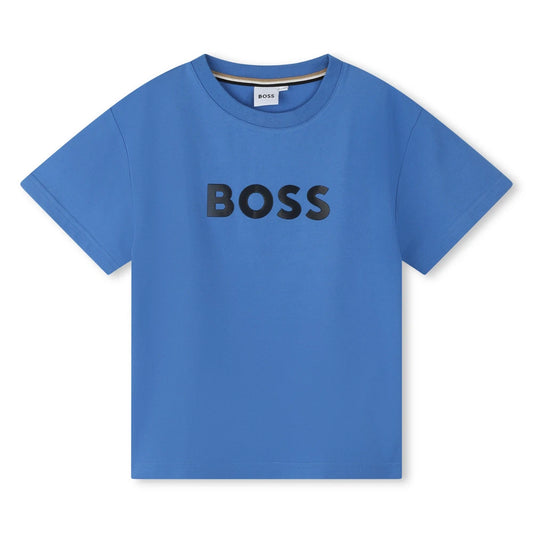 Boss Kidswear Boys Navy Short Sleeves T-Shirt