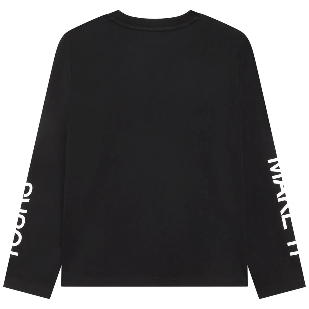 DKNY Kids, Unisex Long Sleeve T-Shirt, Black