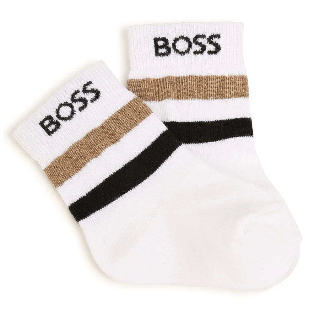 Boss Kidswear Baby Boys Black Socks (Set of two)