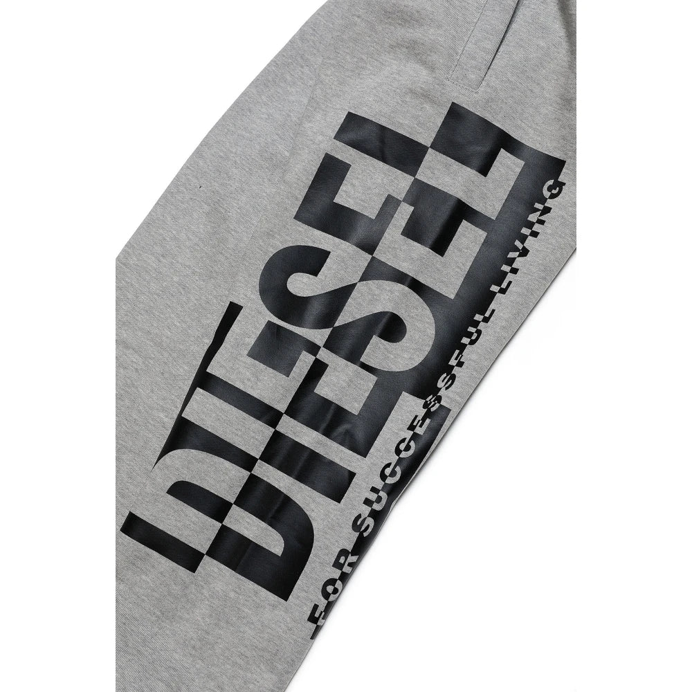 Diesel Boys Grey Joggers With Large Side Logo