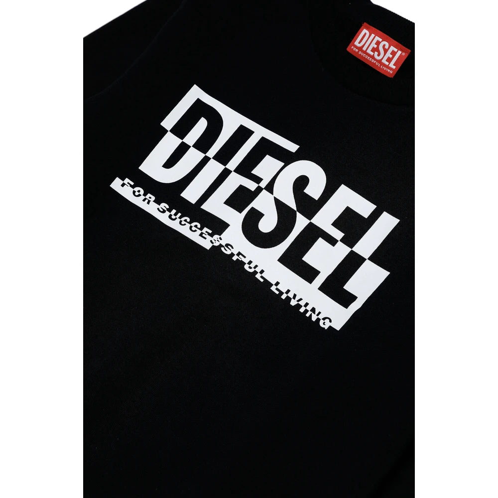 Diesel Boys Black Semp Over Sweatshirt