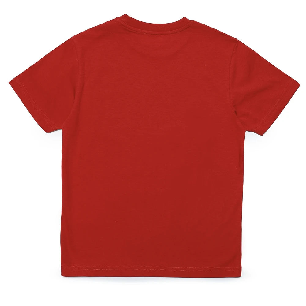 Diesel Boys Red T-Shirt With Logo