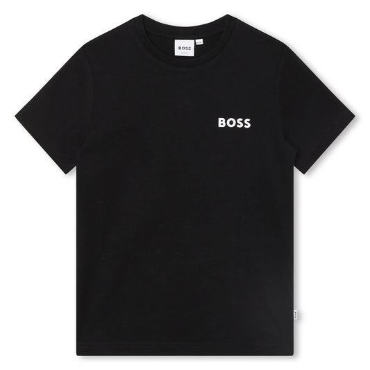 Boss Kidswear Boys Black Short Sleeves T-Shirt