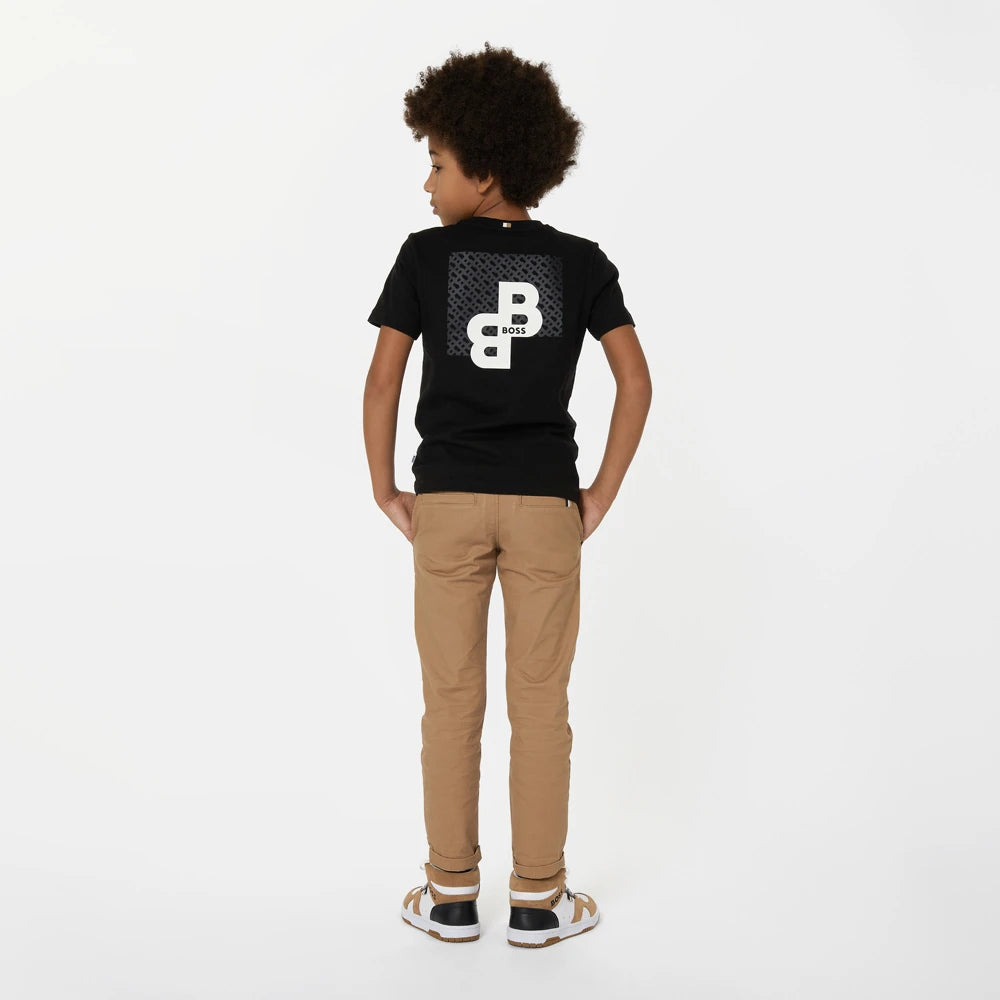 Boss Kidswear Boys Black Short Sleeves T-Shirt