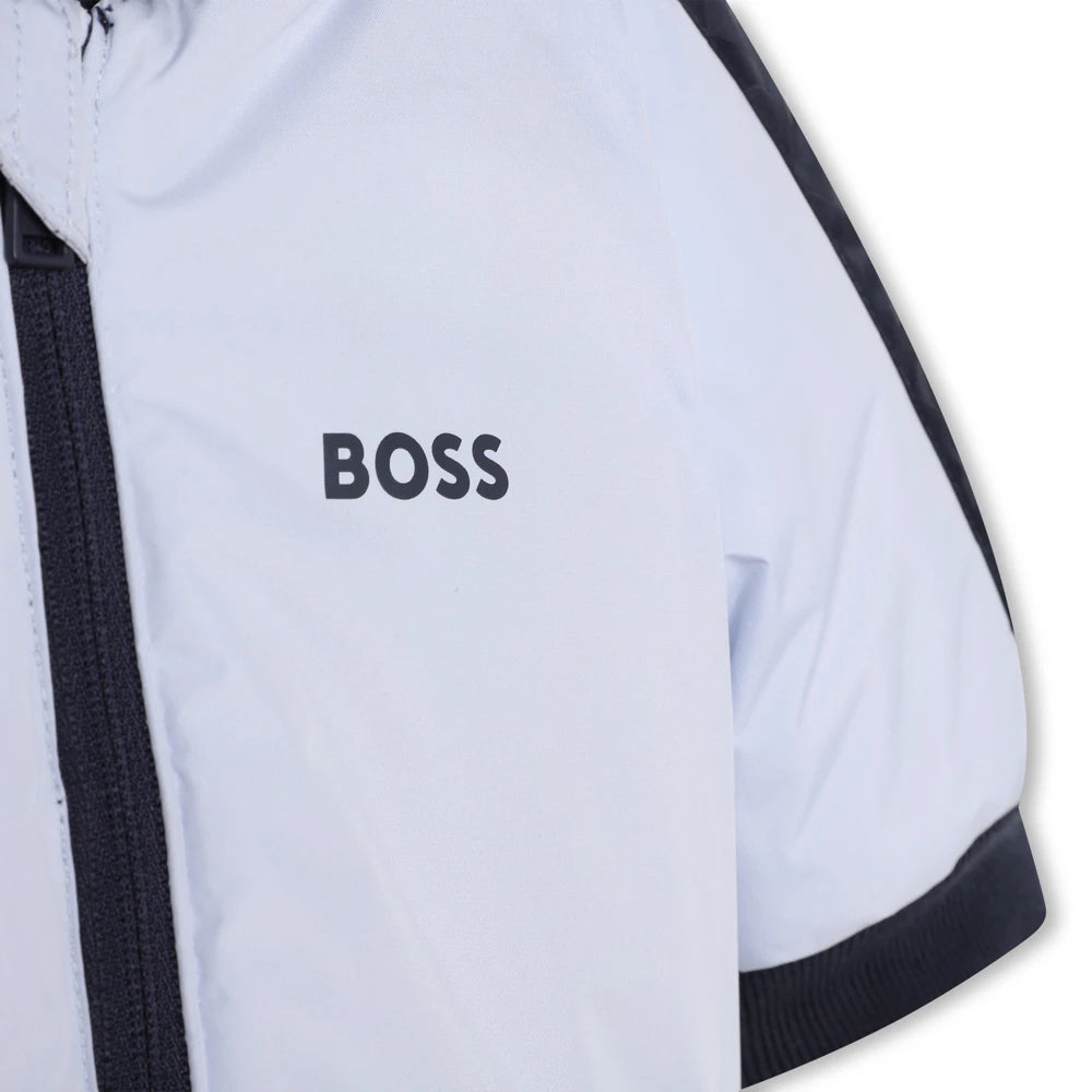 Boss Kidswear Baby Boys Navy Reversible Puffer Jacket