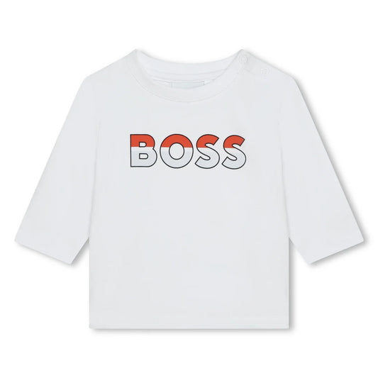 Boss Kidswear Baby Boys Navy T-Shirt Joggers and Cardigan Set