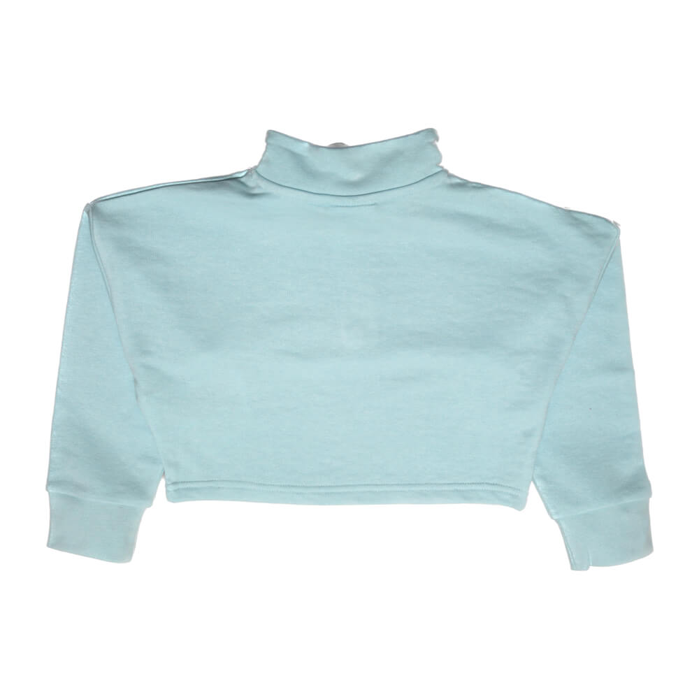 Elle Girls Crystal Blue Quarter Zip Sweater