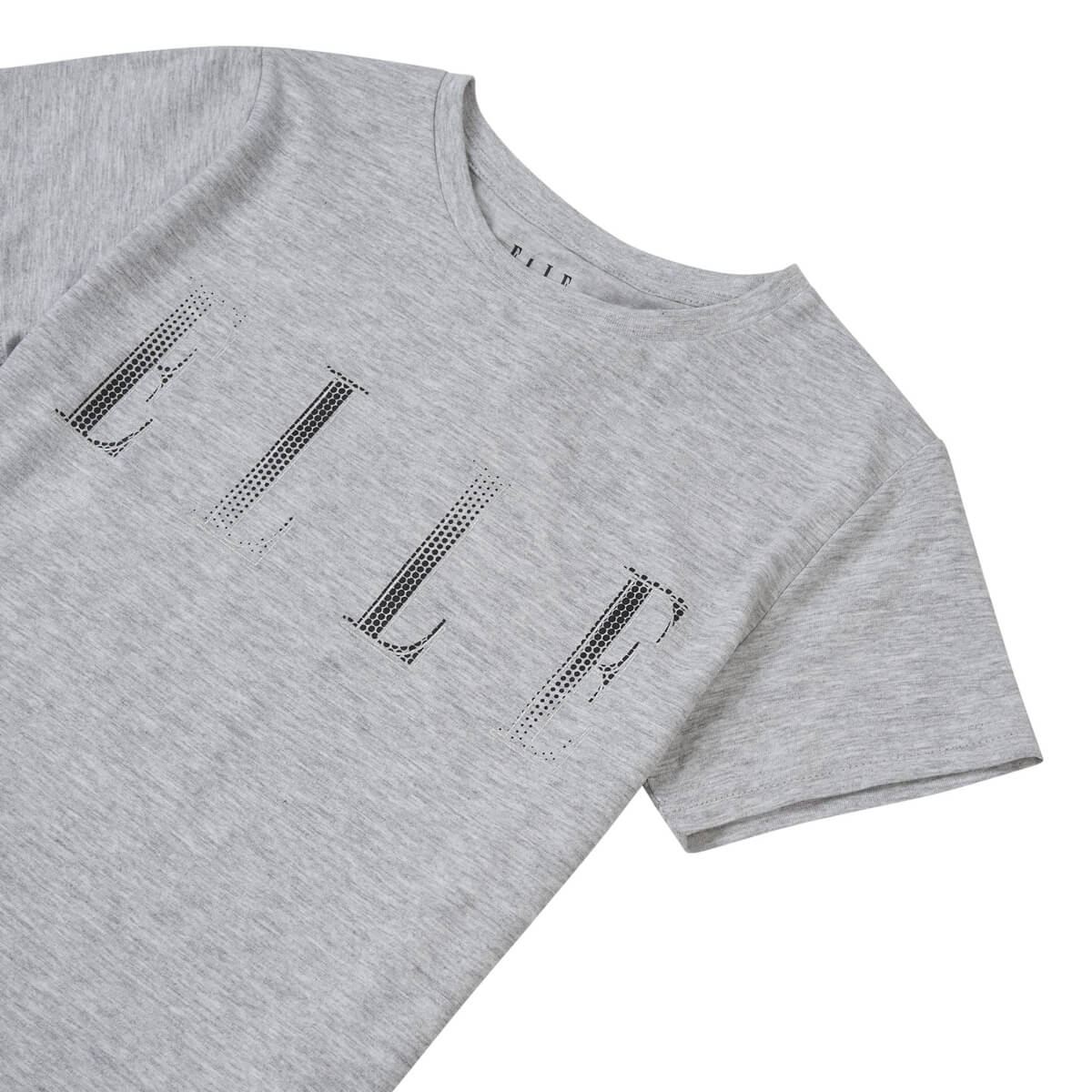 Elle Girls Grey Logo Fitted T-Shirt