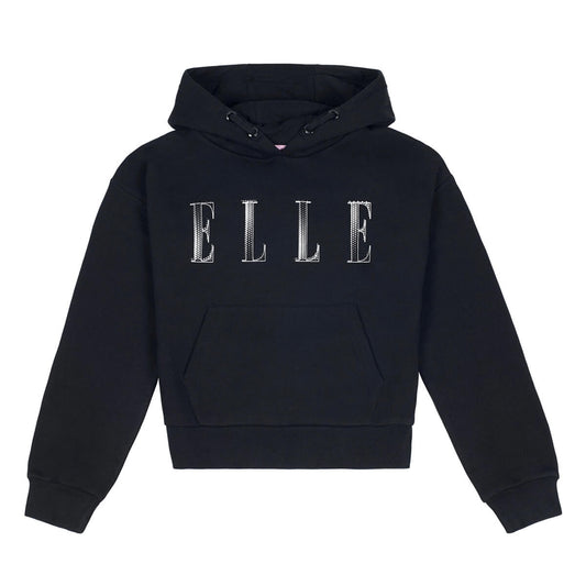 Elle Girls Black Logo Oversize Hoodie