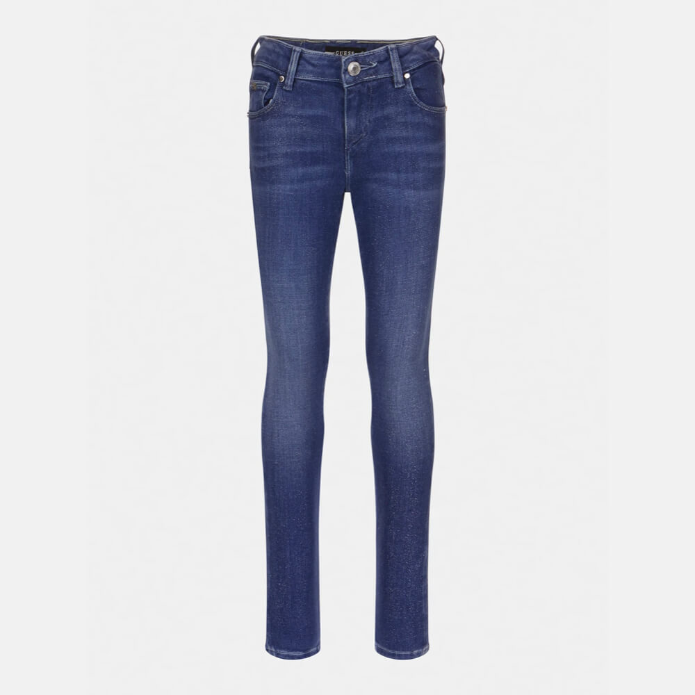 Guess Girls Blue Denim Skinny Glitter Jeans