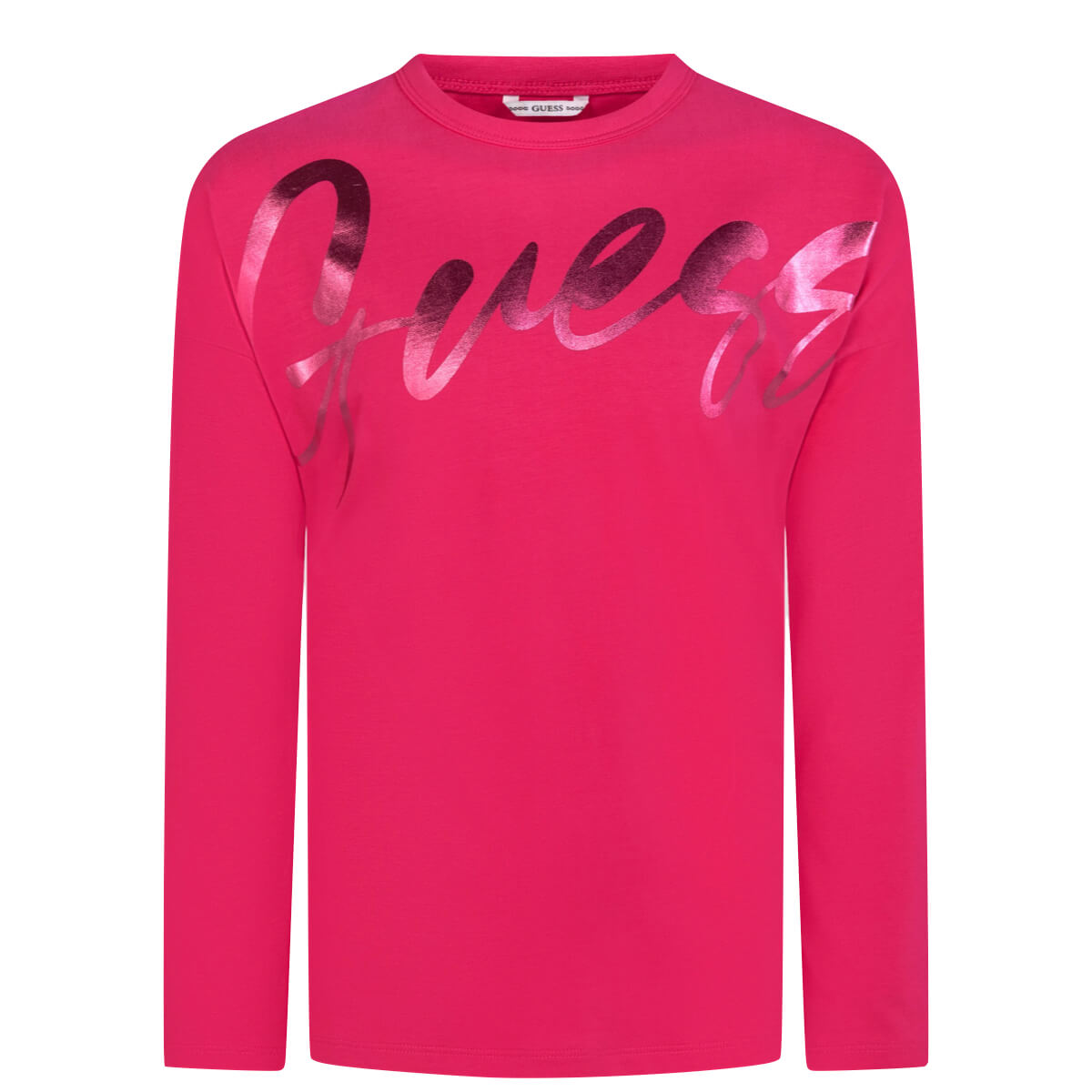 Guess Girls Pink LS T-Shirt Stylish