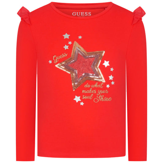 Guess Girls Red Top