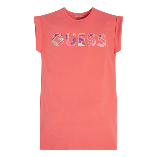 Guess Girls Pink Short-Sleeved Stretch Dress