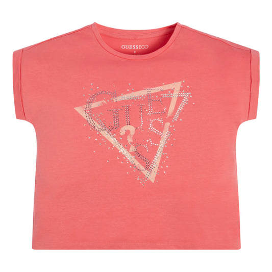 Guess Girls Pink Short-Sleeved T-Shirt