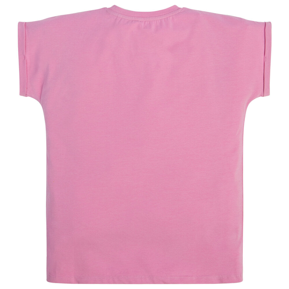 Guess Girls Pink T-Shirt With Logo