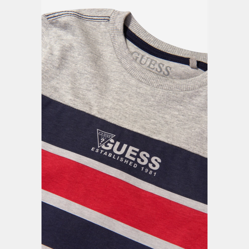 Guess Girls Grey & Red Trendy Top