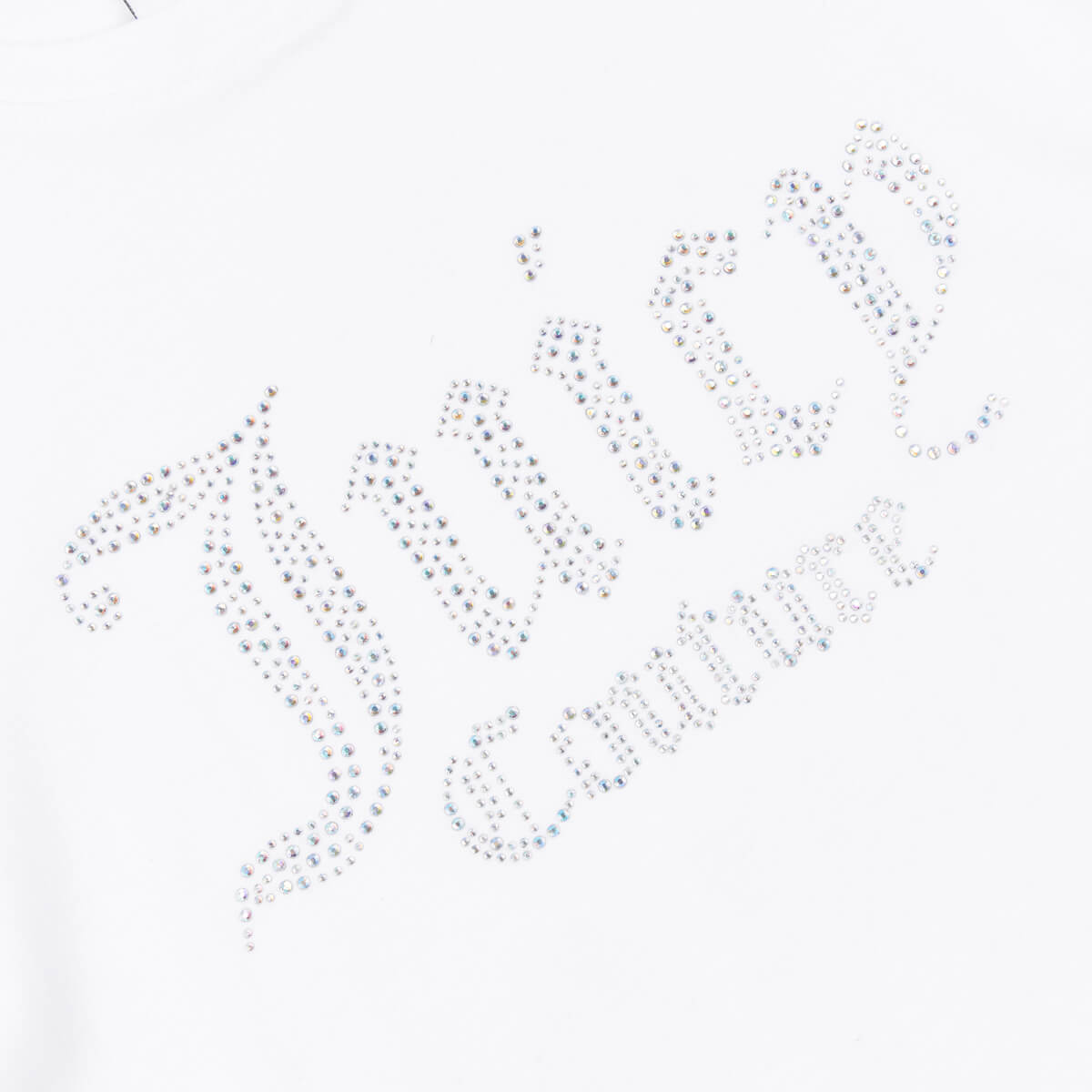 Juicy Couture Girls White Diamante Boyfriend T-Shirt