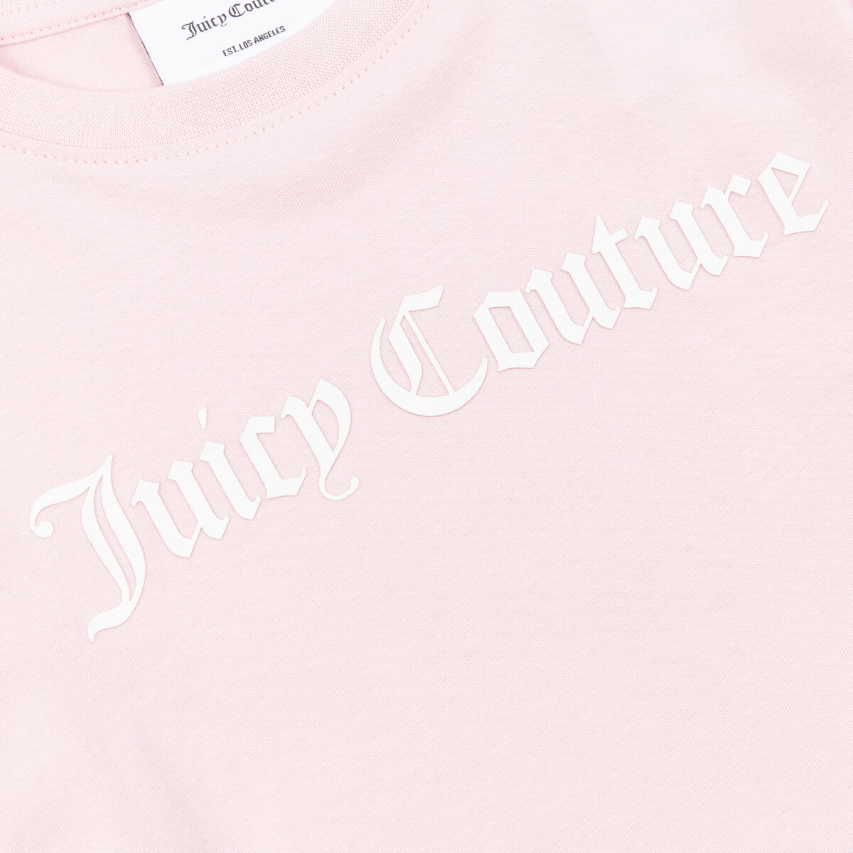Juicy Couture Girls Pink Sleeve Panel T-Shirt