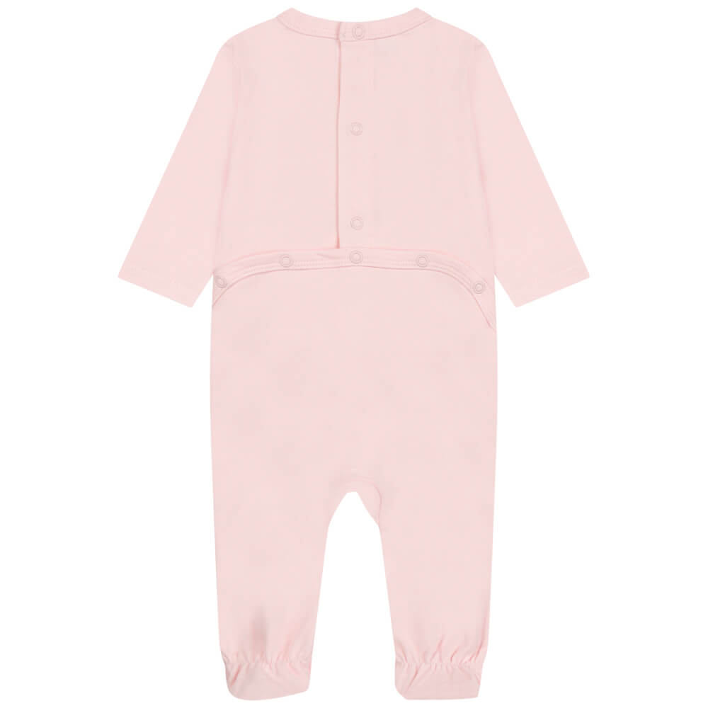 Karl Lagerfeld Baby Girls Pink Cotton Babysuit