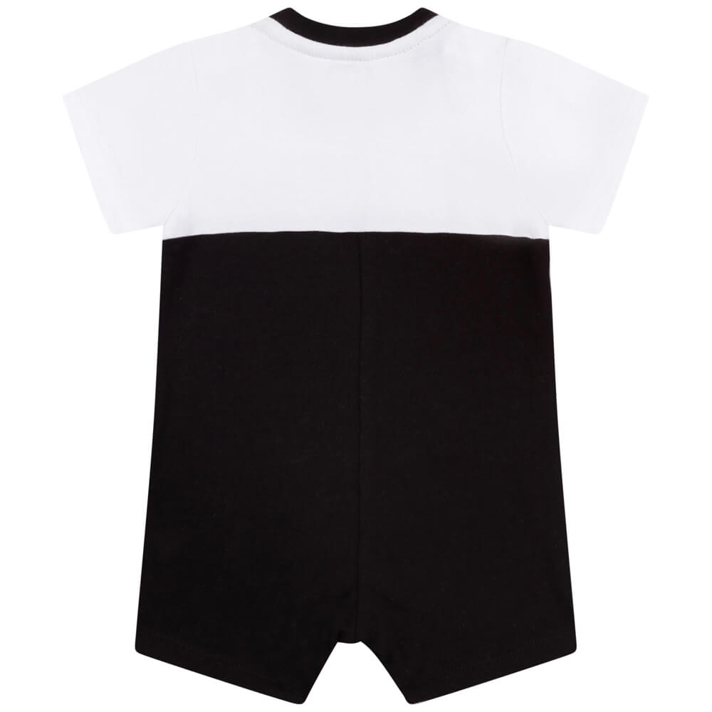Karl Lagerfeld Baby Girls White & Black Short Sleeves Babysuit