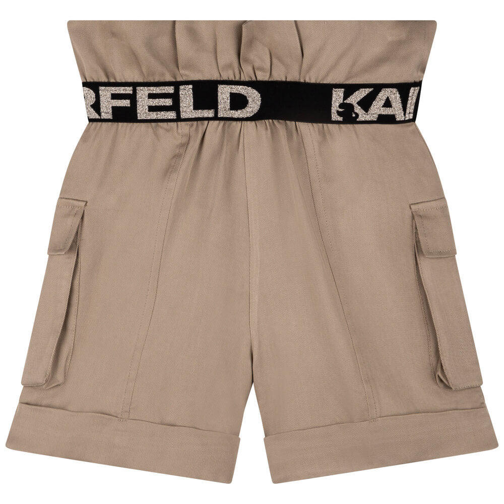 Karl Lagerfeld Girls Brown Shorts