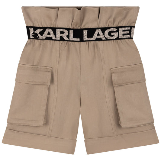 Karl Lagerfeld Girls Brown Shorts