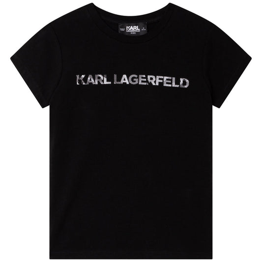 Karl Lagerfeld Girls Black Short Sleeves T-Shirt
