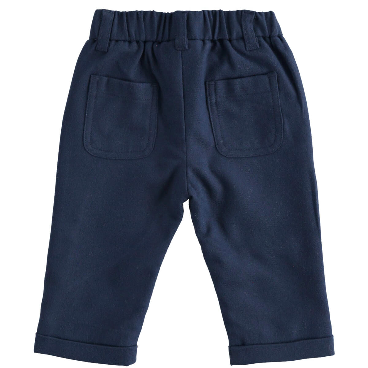 Minibanda Baby Boys Navy Long Woven Trousers