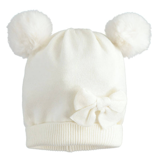 Minibanda Baby Girls Cream Hat Without Visor