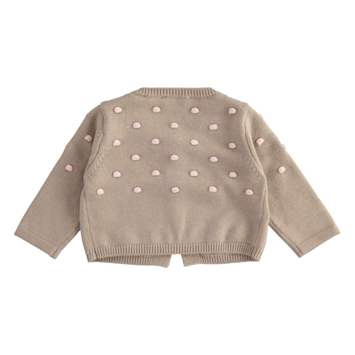 Minibanda Baby Girls Beige Knitted Cardigan